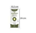 Paquet 100 fiches intercalaires horizontales unies perforées Forever - 105x240mm