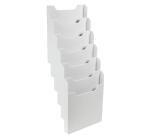 Espositore da parete verticale 6 scomparti A4