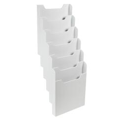 Espositore da parete verticale 6 scomparti A4
