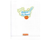 Cahier Poésie et Chant piqué 8000 POLYPRO 24x32 cm 48 pages grands carreaux + uni 90 g - Incolore