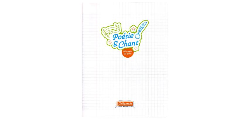 8000 POLYPRO, Poëzie&Zang Schrift geniet 24x32 24 blad 90g séyès/uni. - Kleurloos