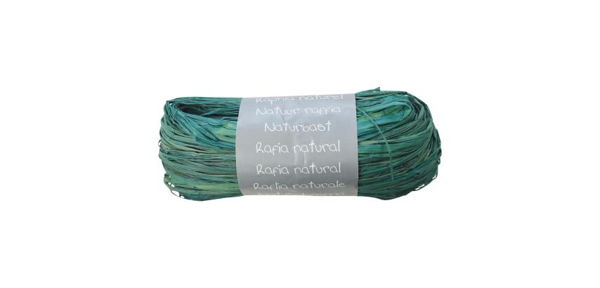 Geschenkband aus natürlichem Bast 50g - Türkis