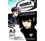 Manga Illustration Glued Pad A3 20 Sheets 250g