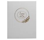 Livre d'or 100 pages tranche or Ringflower