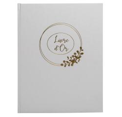 Gastenboek 100 pagina's met goudsnede Ringflower