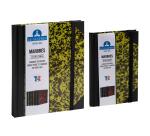 Marble Notebook 220x170, 192 lined pages - Khaki