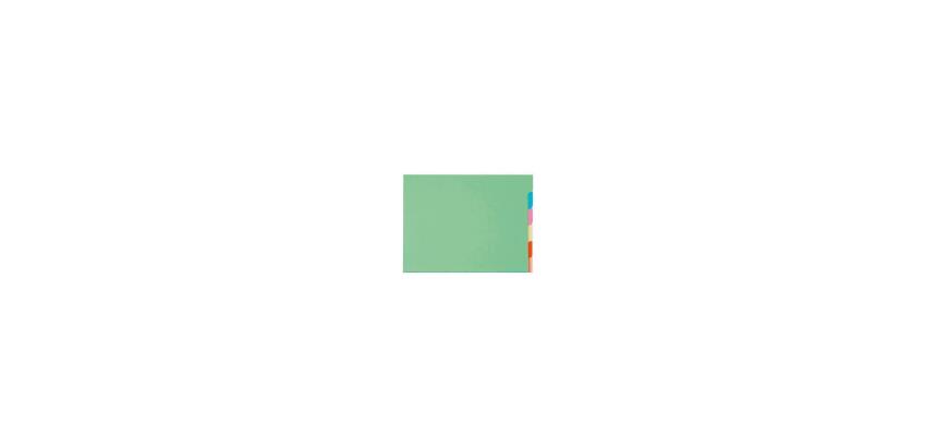 Pk 10x6 Tabbed Folders Super Cabinet Ast - Assorted colours