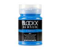 Peinture acrylique fine pot 500ml - Bleu de ceruleum (imitation)