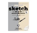 Sketch bloc collé 100F A4 90g