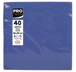 Pack of 40 micro-embossed 2-ply wadding napkins - 38x38 cm