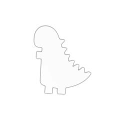 Dinosaur Symbl 20.5cmm - White