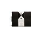 Album DIY zum Personalisieren, 40 Blatt schwarz 185g im Format 21x16 cm, fester Umschlag schwarz - Schwarz