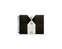 Album à personnaliser de 40 feuilles 185g/m2 au format 21x16cm - Noir