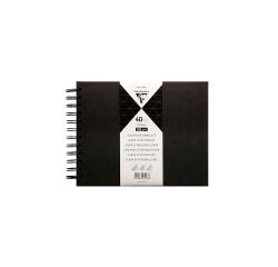 Album à personnaliser de 40 feuilles 185g/m2 au format 21x16cm - Noir