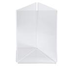 Triangle Stand up sign holder A5 portrait Office - Crystal