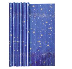 Roll of starsky paper 1,00x0,70m in display of 30 rolls - Blue