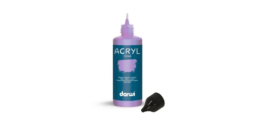 Darwi Flacon de 80 ml de Peinture Acrylique Universelle Opaque - Glycine