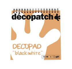 Decopad Colour Block in Black and White - White/Black