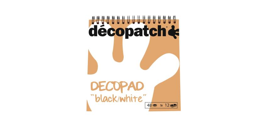 Bloc color Decopad noir et blanc - Blanc/noir