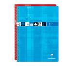 Cahier Travaux Pratiques reliure intégrale 24x32 cm 80 pages grands carreaux 90 g + uni 125 g - Assortis