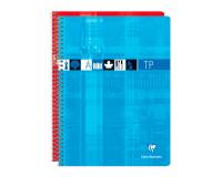 Cahier Travaux Pratiques reliure intégrale 24x32 cm 80 pages grands carreaux 90 g + uni 125 g - Assortis