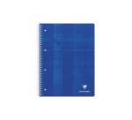 Cahier reliure intégrale A4+ 240 pages détachables perforé 4 trous petits carreaux + marge et cadre en-tête 4 couleurs de papier Couleur aléatoire - Assortis