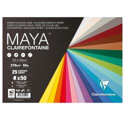 Maya, Fotokarton, Packung mit 50 Bogen 25x35cm 270g - Sortierung