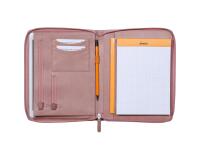 Rhodiarama petit conférencier pour bloc ou carnet format A5 - Bois de rose