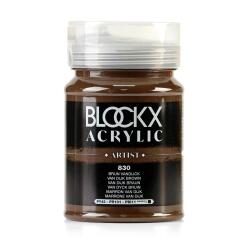 Feine Acrylfarbe 500ml, Acrylic Artist - Van Dijk Braun