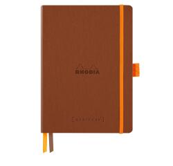 Rhodiarama Goalbook A5 met softcover, 120 blad gestippeld ivoorkleurig papier van 90g - Koper
