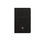 Flying Spirit textile notebook 9x14cm 96 lined pages assorted designs ivory paper 90g - Black