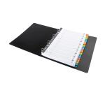 Intercalaires Imprimés alphabétiques carte blanche 160g - 20 positions - A4 - Blanc