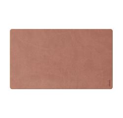 Rhodiarama, weiche/flexible Schreibunterlage M (80x40 cm) aus italienischem Kunstleder, gerollt in Schachtel aus Kraft - Rosenholz