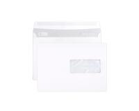 Boite de 500 Enveloppes Blanches C5-162x229mm - Auto-Adhésives - 90g/m2 - Fenêtre Papier Cristal 45x100 (position 62/20) - Blanc