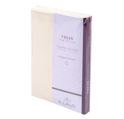 Ensemble Velin pur coton 10 cartes + 10 enveloppes C6, sous sachet - Crème