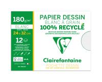 Dessin à Grain 100% Recyclé pochette 12F 24x32 180g