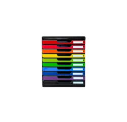 MODULO A4 10 draw black/harlequin glossy - Harlequin