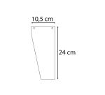 Paquet 100 fiches intercalaires trapézoïdales unies perforées Forever - 105x240mm