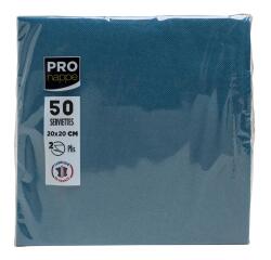 Paquet de 50 serviettes cocktail micro-gaufrées ouate 2 plis - 20x20 cm