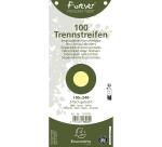 Paquet 100 fiches intercalaires horizontales unies perforées Forever - 105x240mm