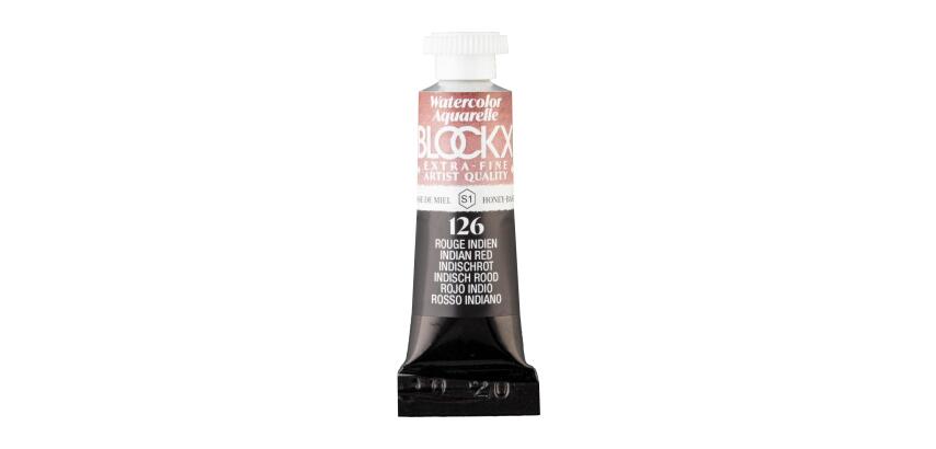 Extrafeine Aquarellfarbe, Tube 5ml - Indisch Rot
