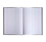 Registre 297X210 Journal 200 pages foliotées - Noir toilé