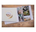 Photo album book 60 white pages Ring flower