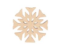 Cimier flocon 20x1,5x20 cm - Kraft
