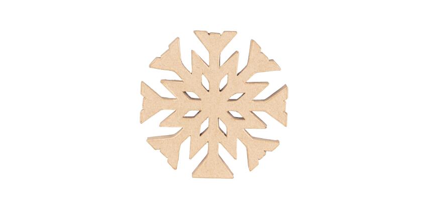 Cimier flocon 20x1,5x20 cm - Kraft