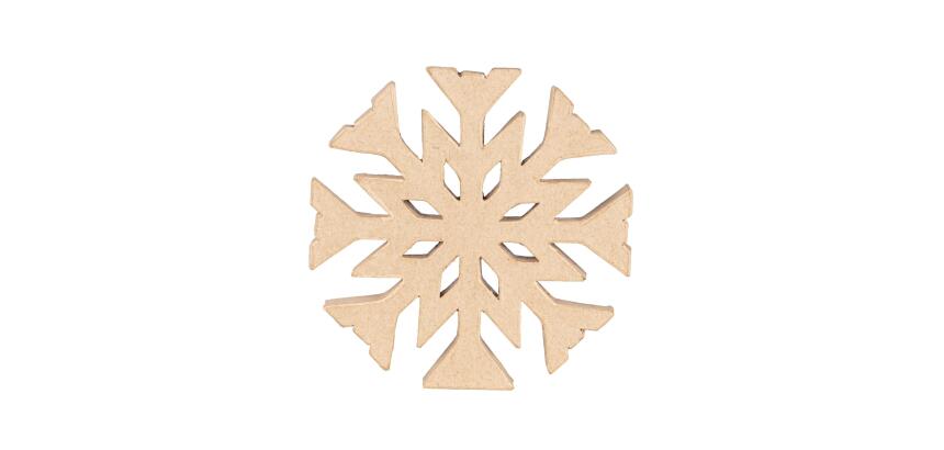 Cimier flocon 20x1,5x20 cm - Kraft
