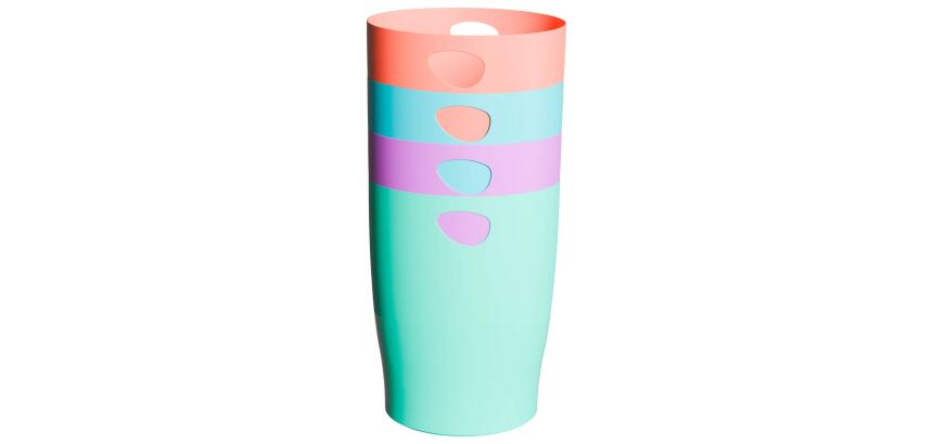 Exacompta Candy Tidy Ecobin Waste Paper Bin, Assorted Colours - Assorted colours