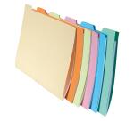 Pk 10x6 Tabbed Folders Super Drawer Ast - Assorted colours