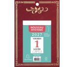 Bloc éphéméride neutre Skytos support plaque imprimée 14 ,5 x 21,5 cm 2027 - Visuels assortis