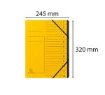 Exacompta Stapled Multipart file with Elastic (12 compartments, A4)
